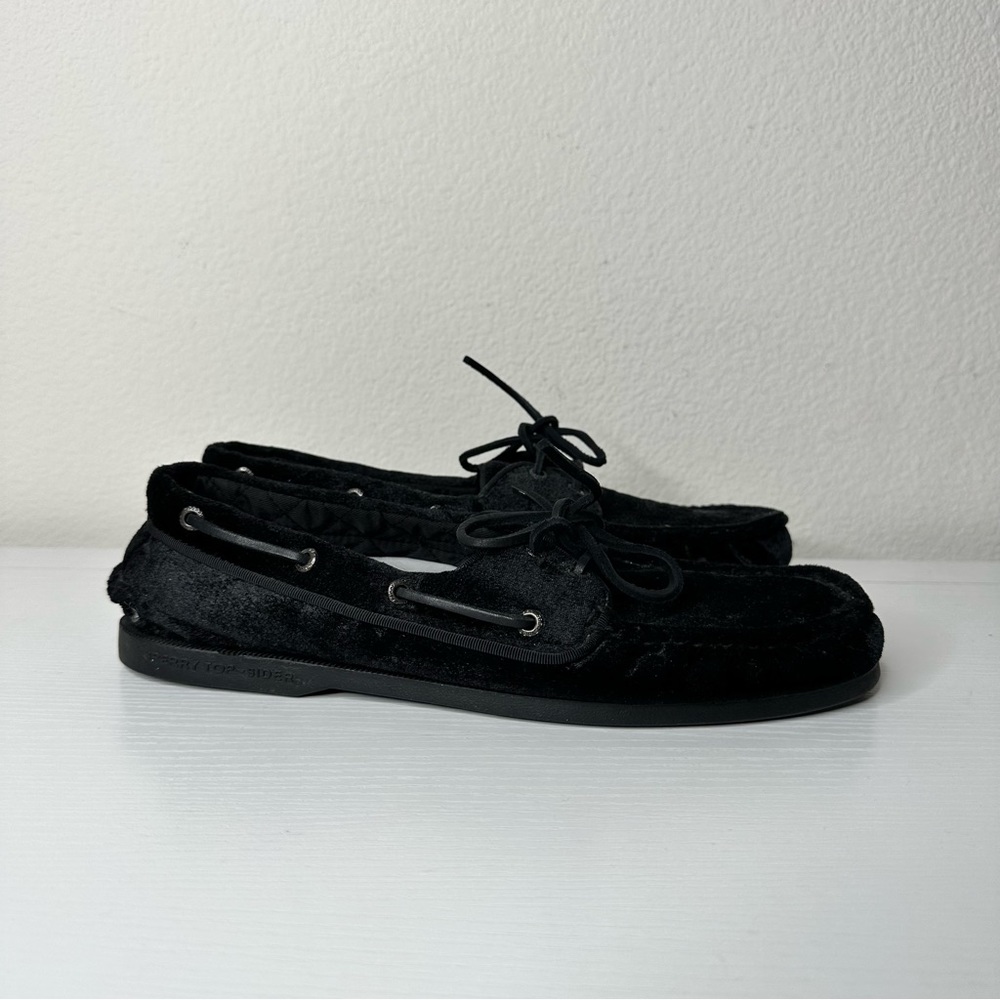 Sperry Top Sider Black suede